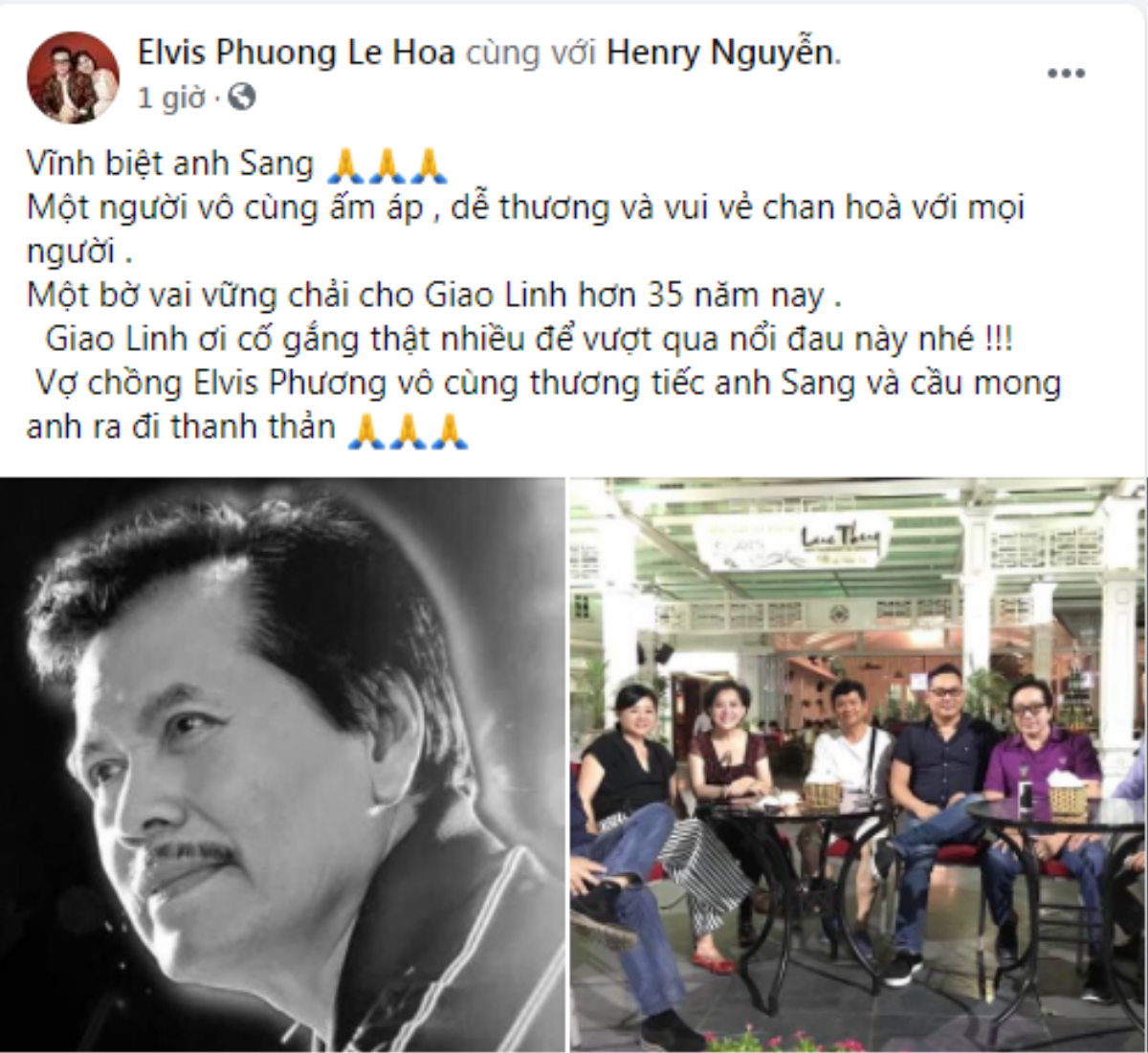 Nghệ sĩ Việt chia buồn trước sự ra đi của ông xã danh ca Giao Linh: 'Giờ anh đi xa, bỏ lại chị đơn lẻ' Ảnh 5