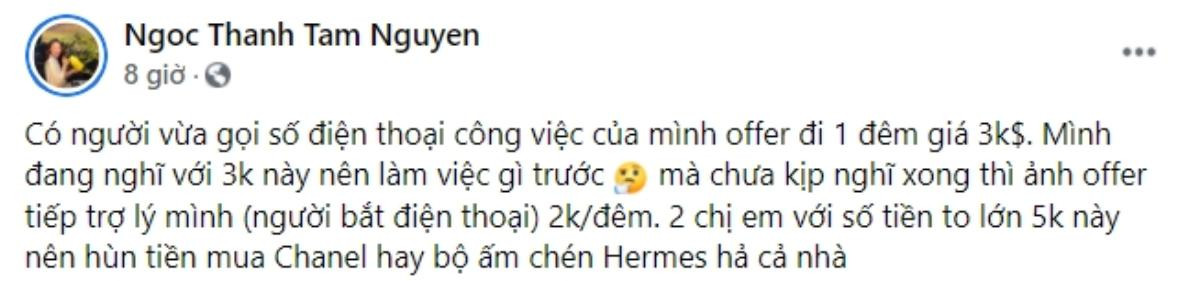 'Cháu nuôi' Đàm Vĩnh Hưng nhận được lời mời 'đi đêm giá 3 nghìn đô', còn ngỏ lời cả trợ lý giá 2 nghìn đô Ảnh 2