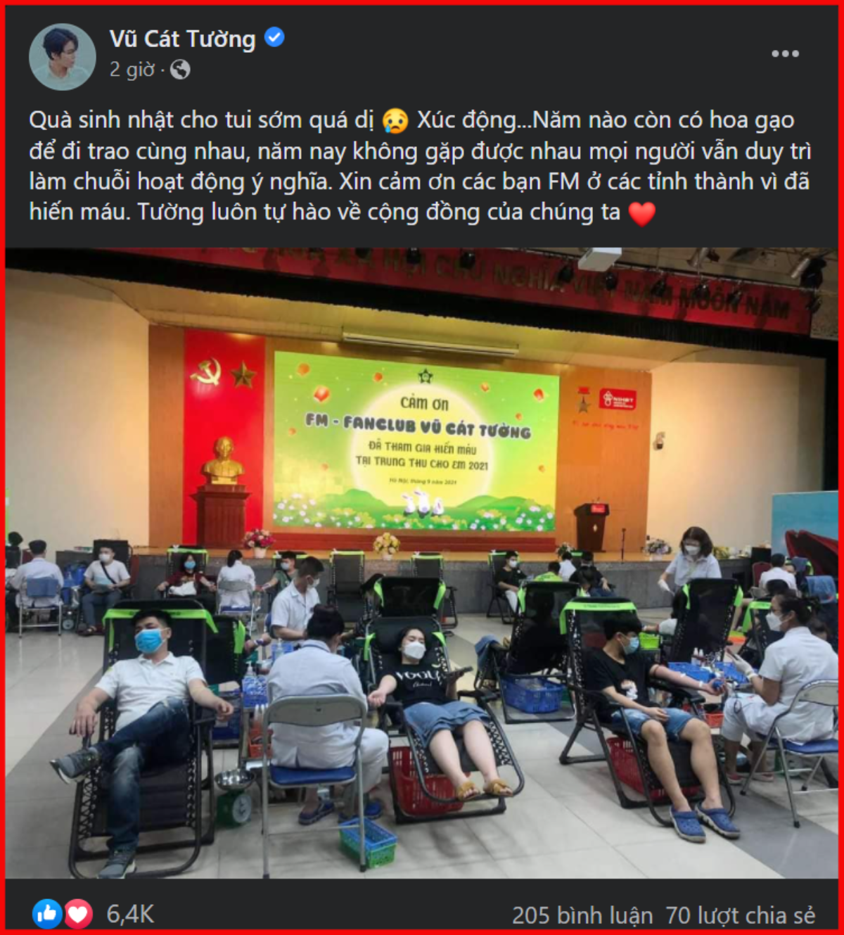 Trước thềm tuổi mới, Vũ Cát Tường xúc động khi fanclub cùng nhau thực hiện món quà ý nghĩa này Ảnh 1