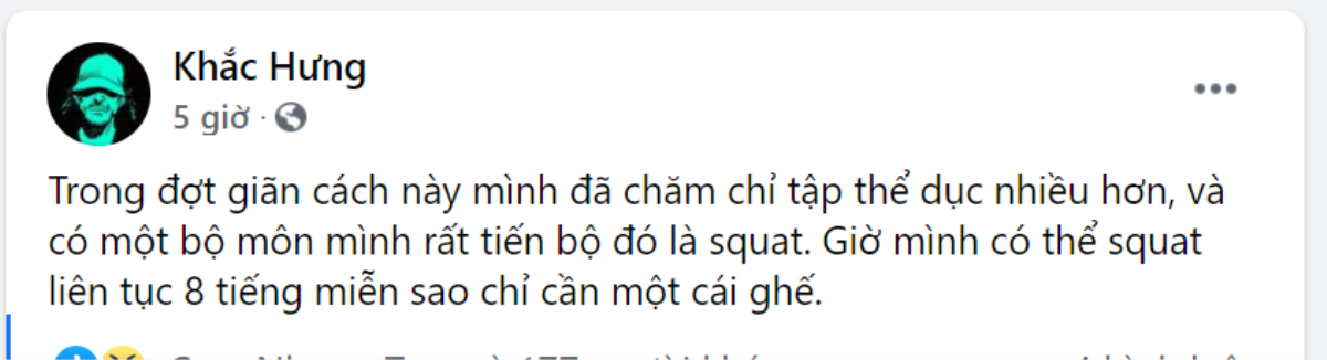 'Hit maker' Khắc Hưng tiết lộ bộ môn thể dục yêu thích trong mùa dịch, xem đến dụng cũ tập mà 'cười xỉu' Ảnh 2