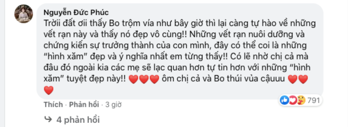 Gia đình 'Hoa Dâm Bụt' và loạt sao Việt lên tiếng khi Hòa Minzy khoe ảnh rạn da sau sinh bé Bo Ảnh 3