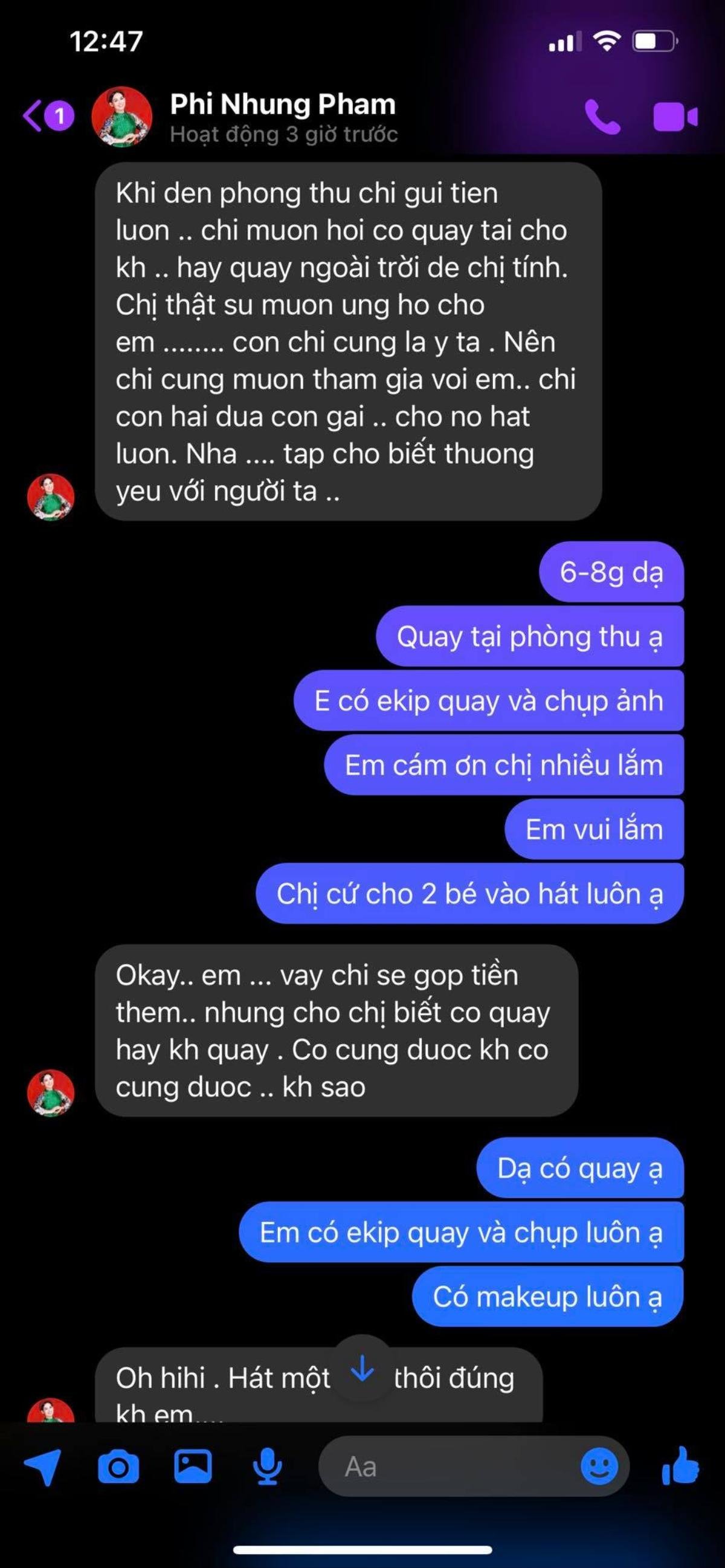 Nguyễn Văn Chung chia sẻ loạt tin nhắn với Phi Nhung, nữ ca sĩ muốn dành điều này cho Hồ Văn Cường Ảnh 4