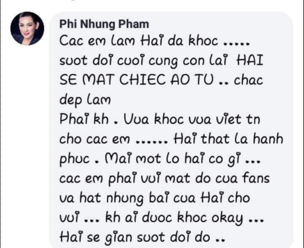 Tâm nguyện của ca sĩ Phi Nhung những ngày cuối đời: 'Mai mốt lỡ Hai có gì, không ai được khóc' Ảnh 2