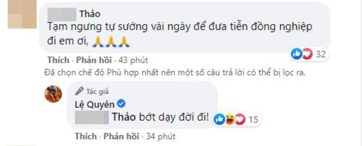 Đăng chia sẻ về sự ra đi của ca sĩ Phi Nhung, Lệ Quyên bị chỉ trích và màn 'đáp trả' cực gắt Ảnh 3