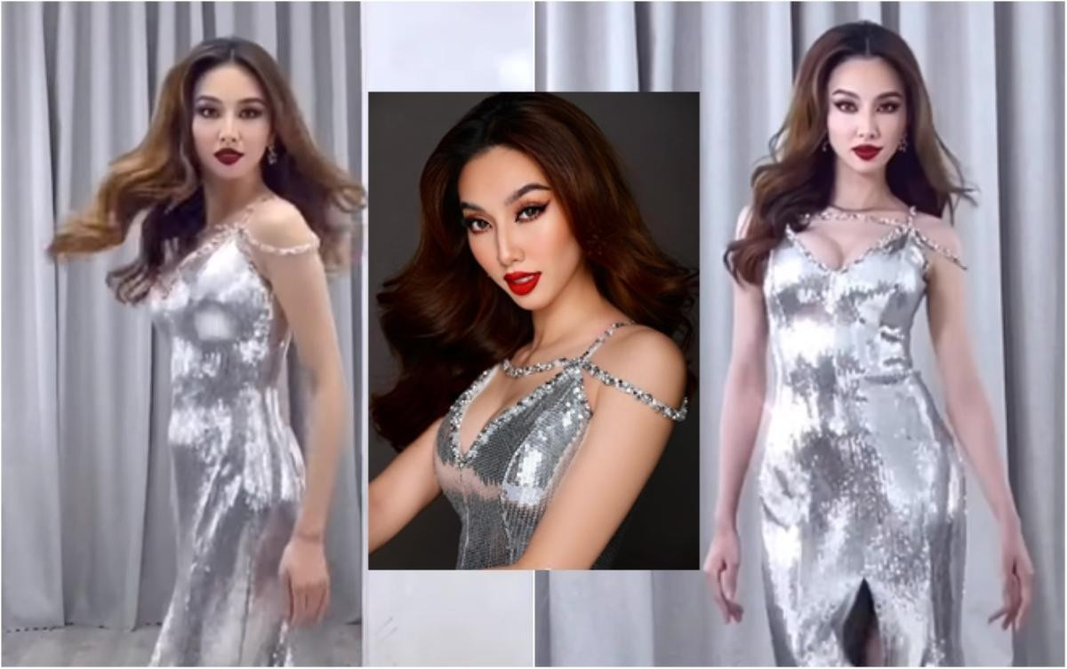 Thùy Tiên diện đầm dạ hội sang chảnh, catwalk điêu luyện: Quyết tâm in top tại Miss Grand Ảnh 2