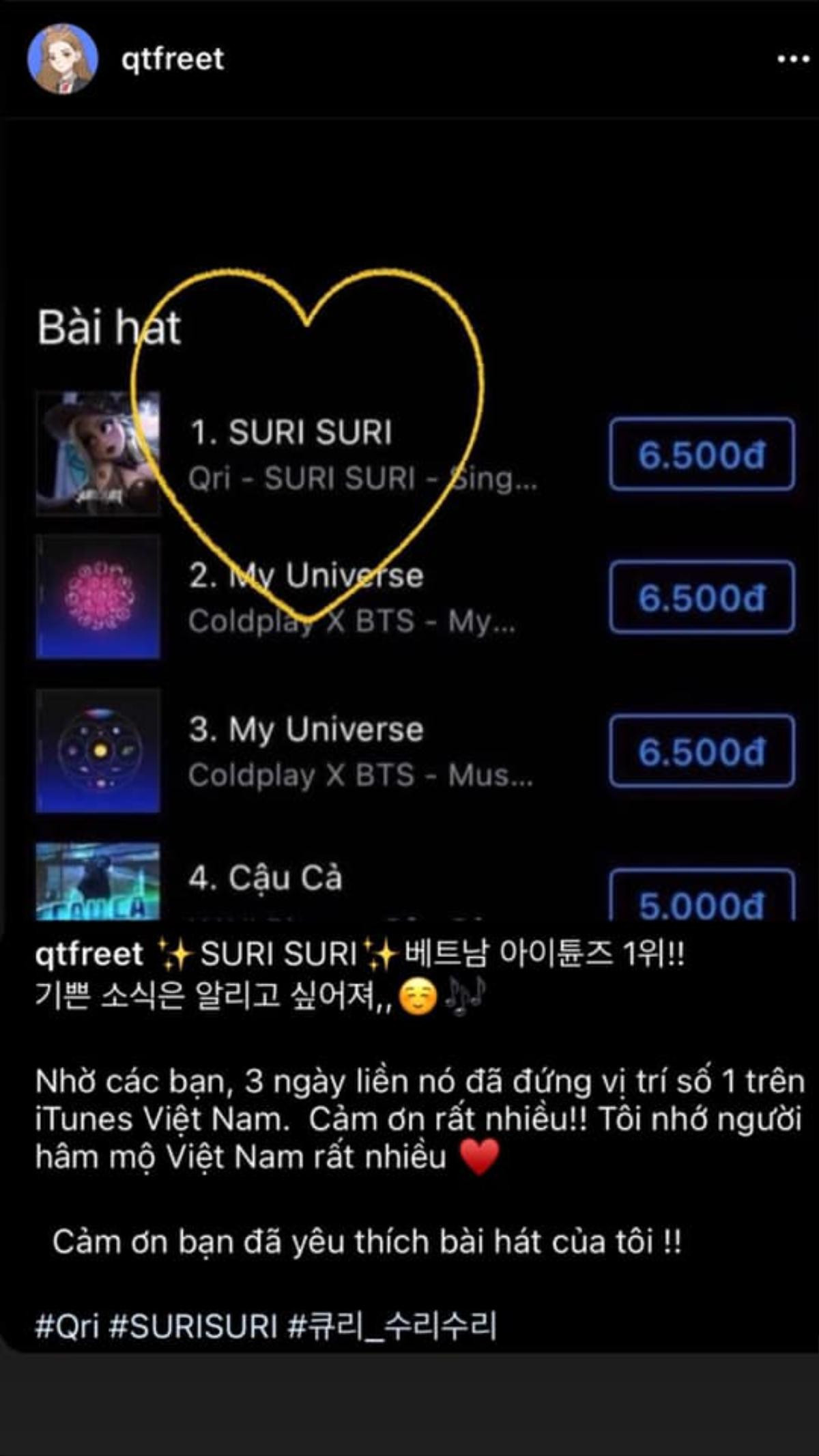 Ca khúc mới đạt #1 iTunes Việt Nam, trưởng nhóm T-ara viết tiếng Việt 'ăn mừng' chuẩn không cần chỉnh Ảnh 4