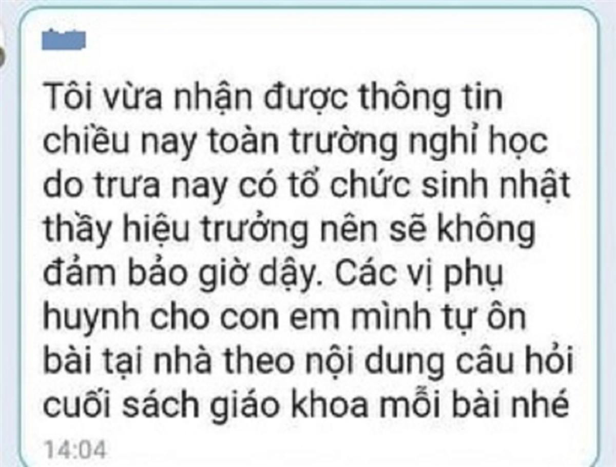 Làm rõ thông tin học sinh nghỉ học vì thầy cô tổ chức sinh nhật hiệu trưởng ở Yên Bái Ảnh 1