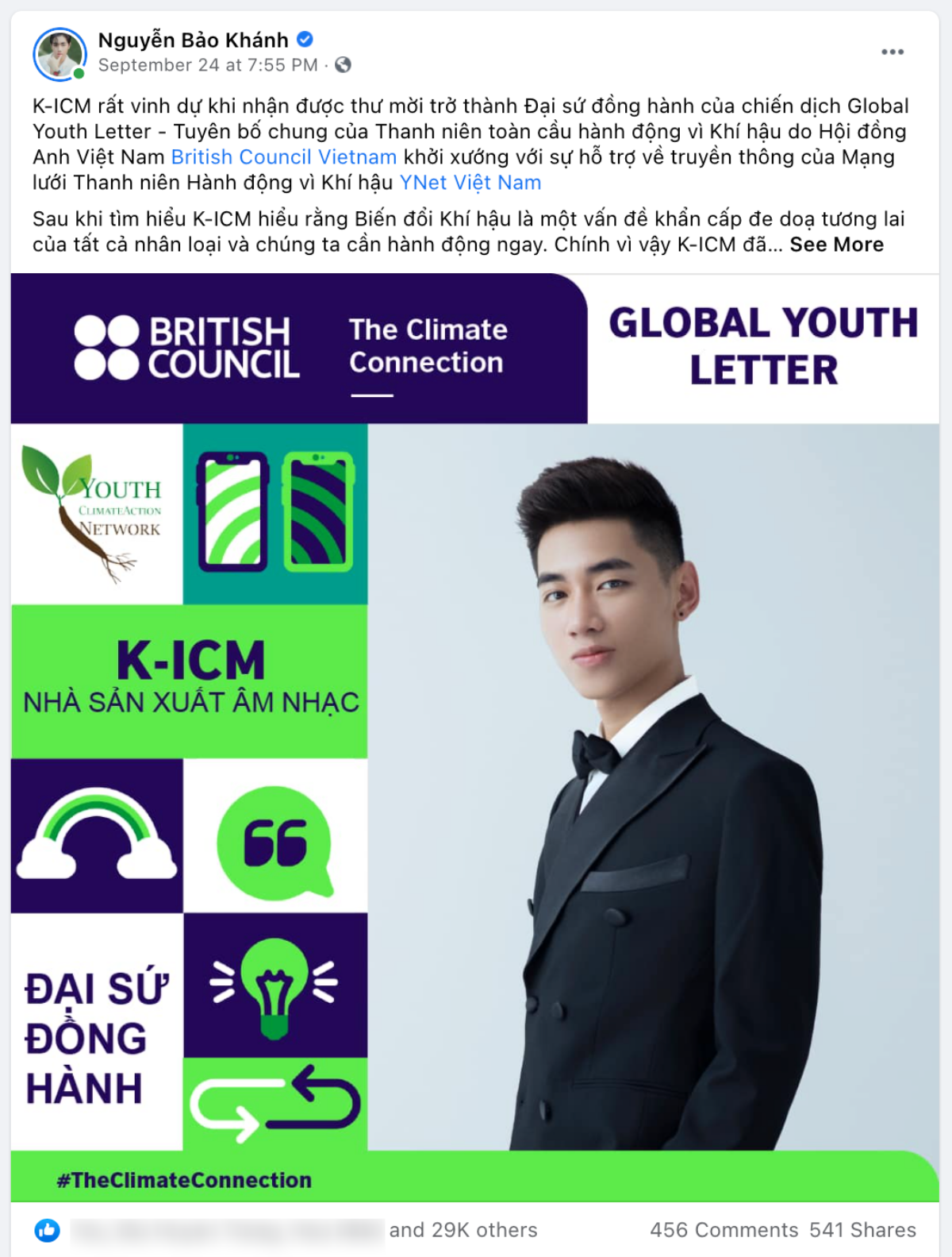 K-ICM kêu gọi hành động vì khí hậu, trở thành đại sứ đồng hành cùng chương trình Global Youth Letter Ảnh 3