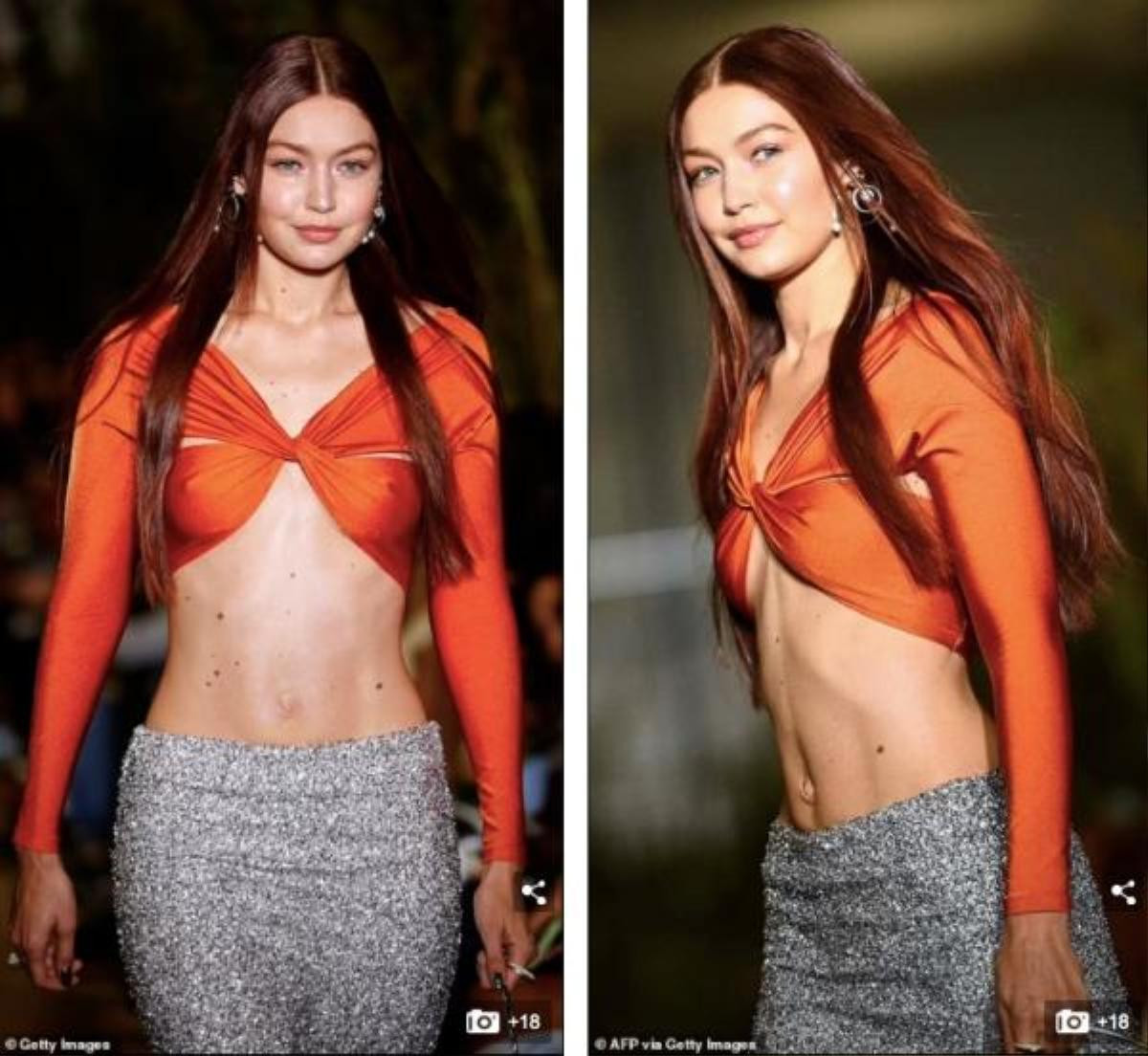 Gigi Hadid không nội y, pose dáng đẹp như tạc tượng trên sàn runway Ảnh 3