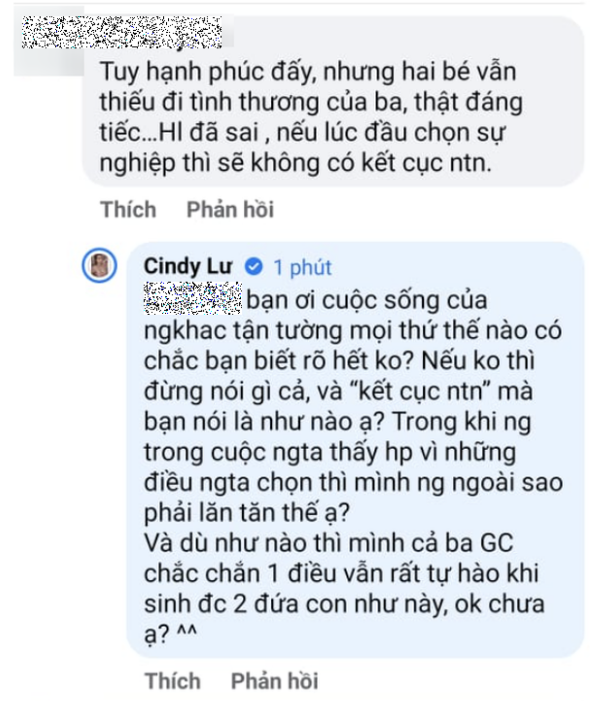 Cindy Lư lên tiếng bảo vệ chồng cũ Hoài Lâm khi bị netizen chê trách Ảnh 3