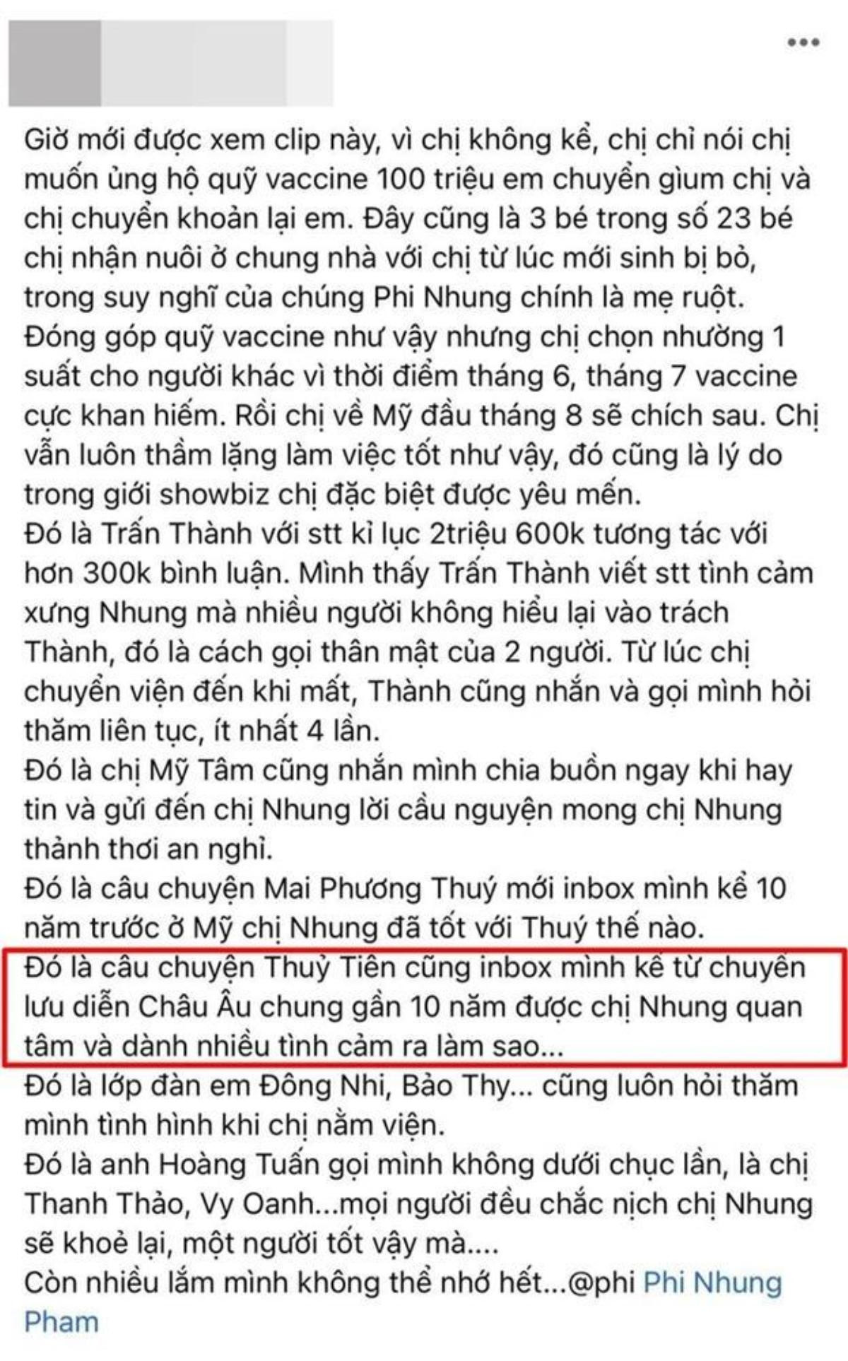 Thủy Tiên âm thầm làm điều này khi Phi Nhung rời xa cõi tạm Ảnh 1