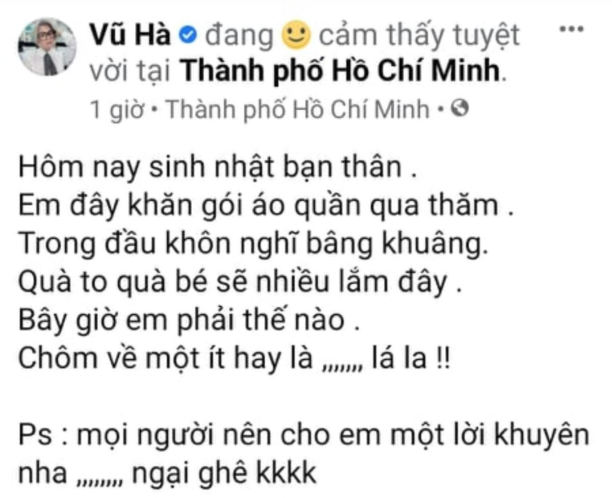 Mừng sinh nhật Đàm Vĩnh Hưng, Vũ Hà tiết lộ 'muốn rơi nước mắt' Ảnh 1