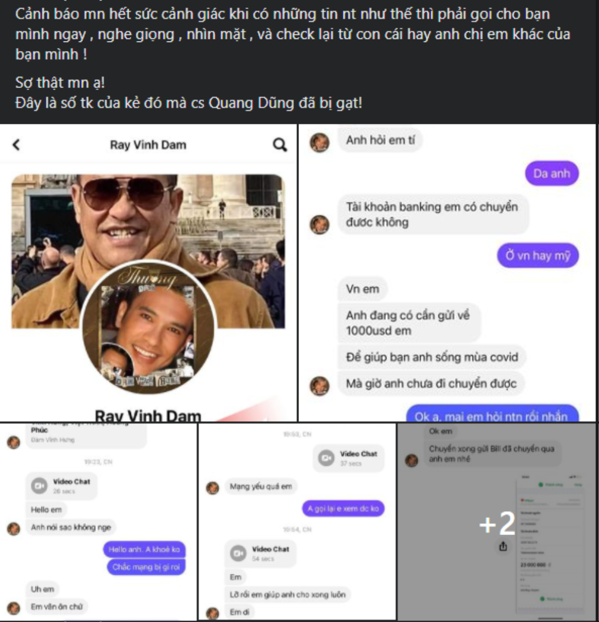 Quang Dũng bị kẻ gian lừa tiền, Đàm Vĩnh Hưng lên tiếng cảnh báo Ảnh 1