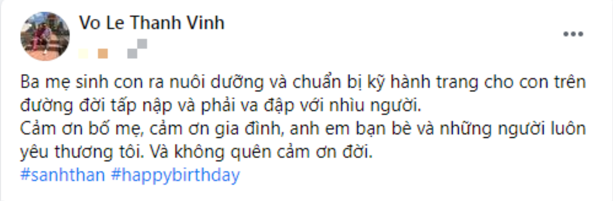 Hậu ồn ào không phải con ruột nghệ sĩ Hoài Linh, Thành Vinh đăng đàn bày tỏ cảm xúc với bố Ảnh 1