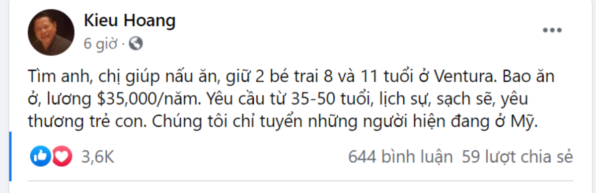 Tỷ phú Hoàng Kiều tuyển giúp việc, nhìn mức lương cao ngất ngưởng mà 'xỉu up xỉu down' Ảnh 2