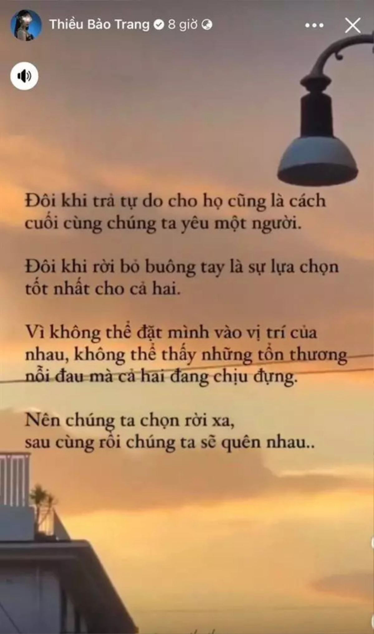 Động thái của Thiều Bảo Trang giữa nghi án chia tay người tình 9 năm: 'Buông tay là sự lựa chọn tốt nhất' Ảnh 1