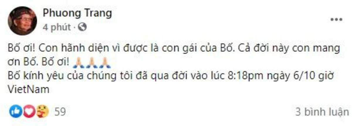 Bố ruột nghệ sĩ Hoài Linh mất, Dương Triệu Vũ nghẹn ngào: Thương và suốt đời mang ơn' Ảnh 1