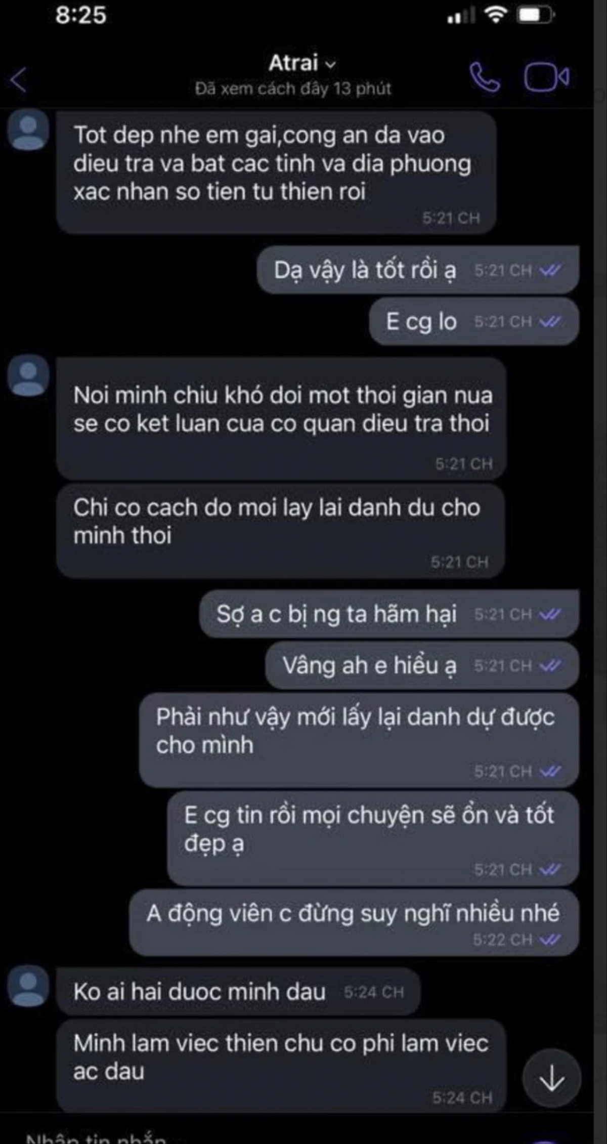 Em gái Công Vinh tung đoạn tin nhắn với anh trai, tiết lộ tình trạng hiện tại của ông xã Thủy Tiên Ảnh 3