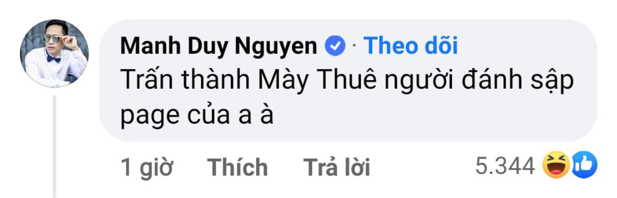 Duy Mạnh nói gì sau khi xuất hiện loạt bình luận tố Trấn Thành, Thủy Tiên thuê người đánh sập fanpage? Ảnh 2