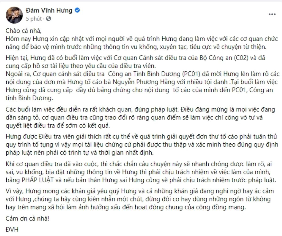 Đàm Vĩnh Hưng phản bác sau khi nhận đơn tố cáo của CEO Đại Nam, mong khán giả không có ác cảm với mình Ảnh 2