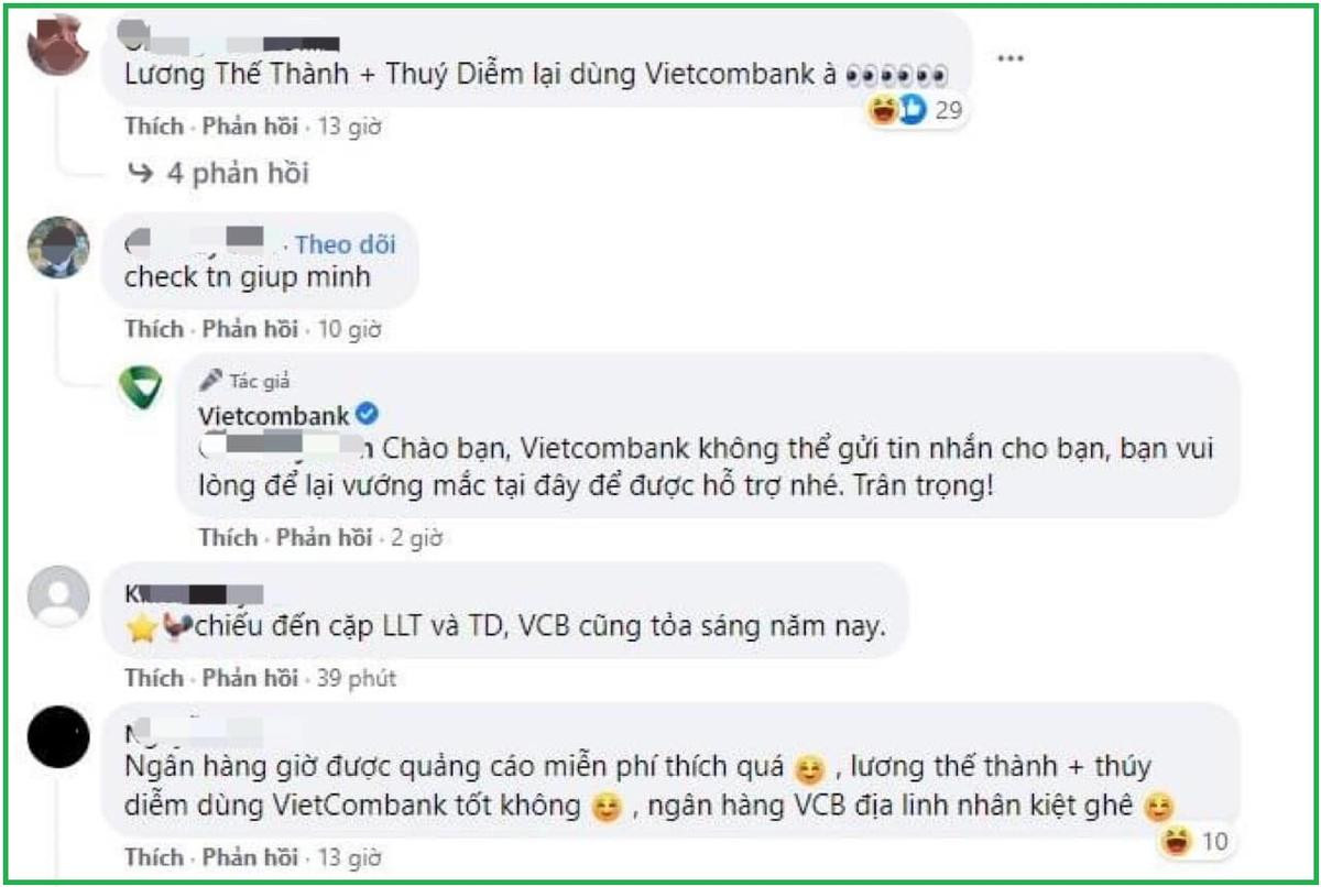 Dân mạng tràn vào 'tấn công' Fanpage Vietcombank sau vụ bà Phương Hằng gọi tên vợ chồng Lương Thế Thành Ảnh 3