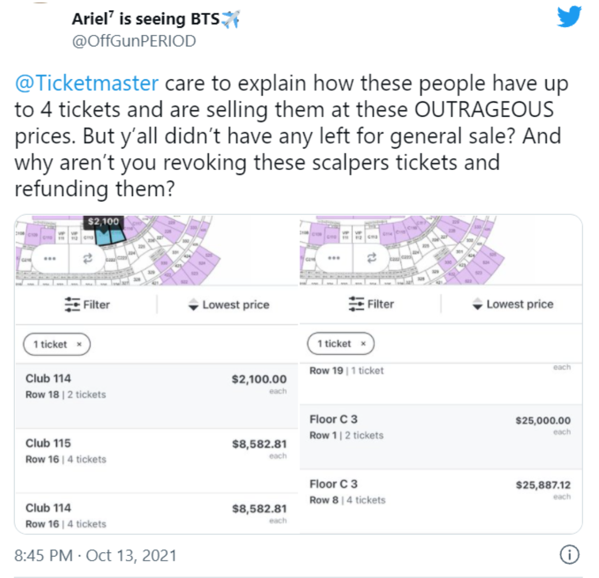 Giá vé concert BTS bị đẩy lên nửa tỷ đồng: Netizen la ó, yêu cầu làm rõ Ảnh 3