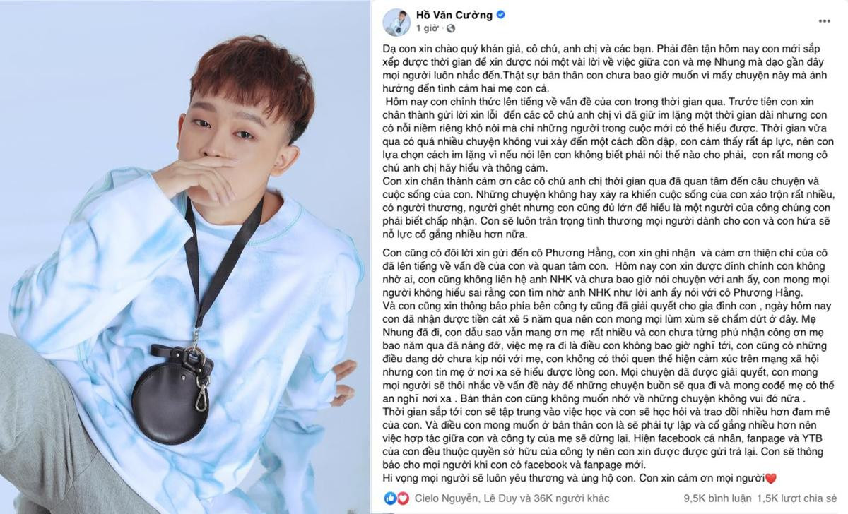 Hồ Văn Cường và gia đình đã dọn ra riêng, giọng ca 10X không có tài khoản mạng xã hội? Ảnh 1