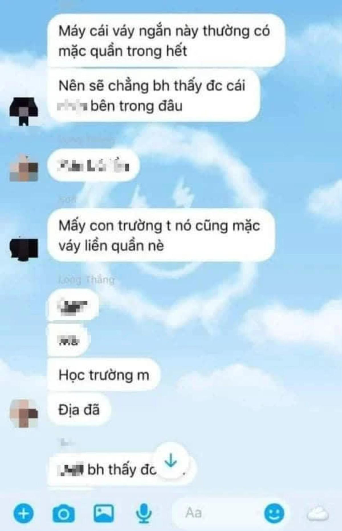 Nhóm nam sinh cấp 3 lập nhóm chat bày cách để 'địa hàng' các bạn nữ mặc váy gây xôn xao Ảnh 2