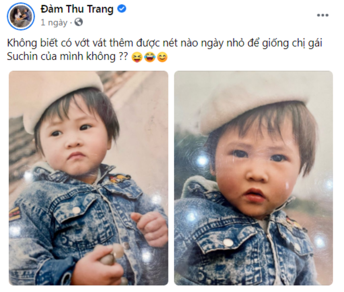 Đàm Thu Trang cố gắng chứng minh con gái Suchin giống mình, nhưng netizen vẫn không 'công nhận' điều đó Ảnh 2