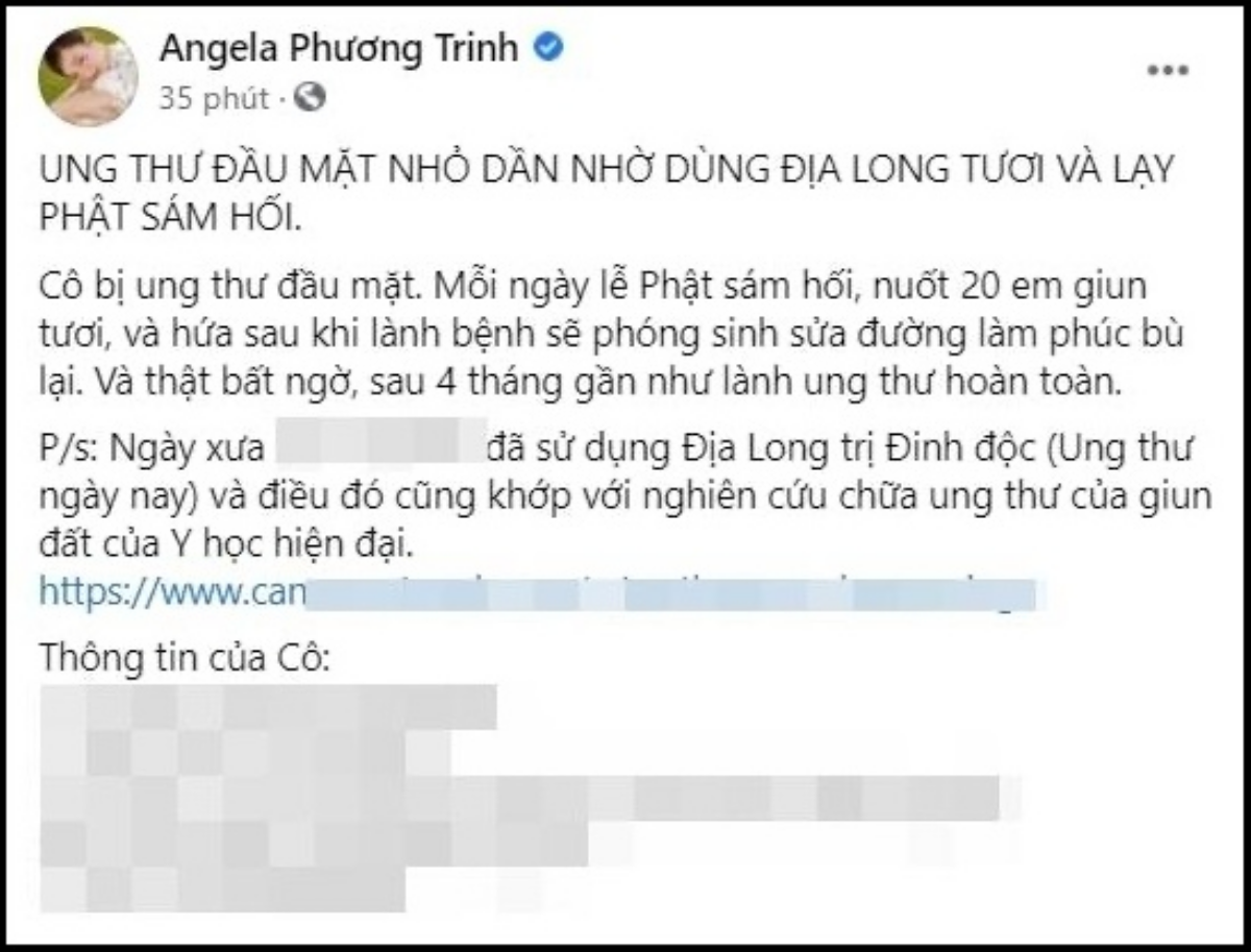 Bị phạt 7,5 triệu, Angela Phương Trinh tiếp tục có động thái nhắc đến 'địa long', netizen vào cảnh báo Ảnh 1