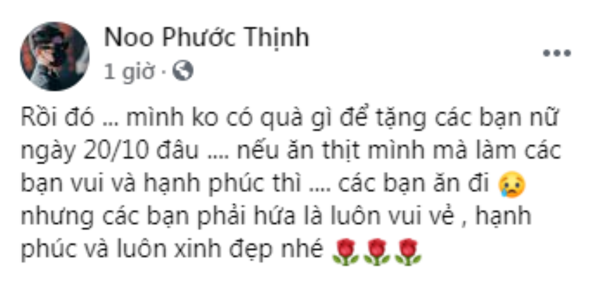 Noo Phước Thịnh đăng ảnh 'mời gọi' fan nữ đến 'ăn thịt', phản pháo khi bị netizen xóc xiểm giới tính Ảnh 2