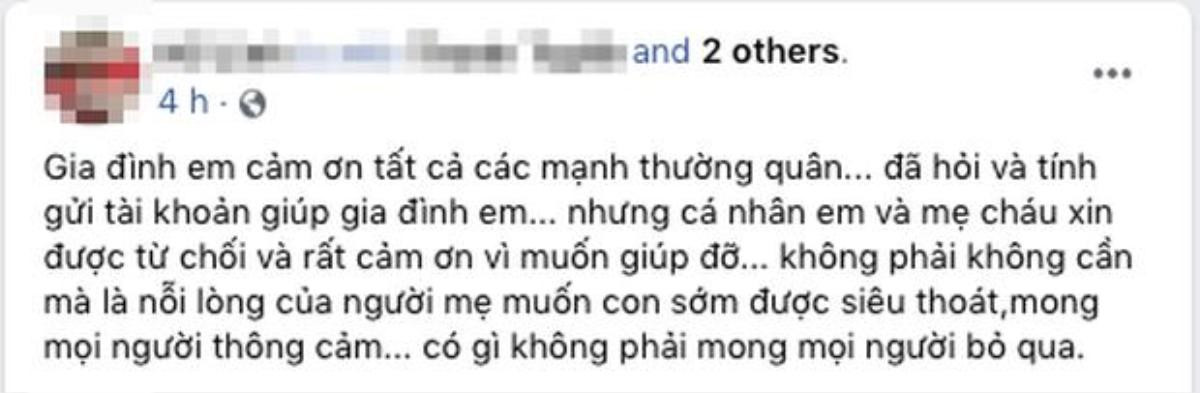 Vụ bé trai 2 tuổi Bình Dương mất tích và tử vong: Người nhà từ chối sự giúp đỡ của các mạnh thường quân Ảnh 2