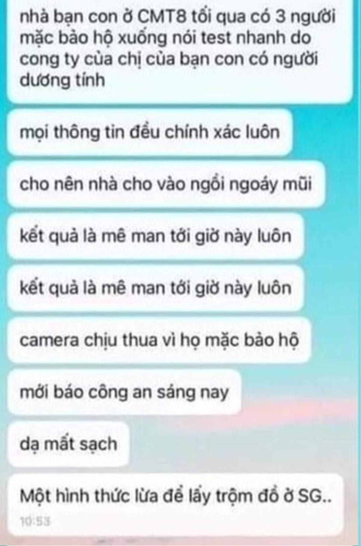 CA TP.HCM xác minh thông tin 'giả xét nghiệm Covid-19 để cướp tài sản' Ảnh 1