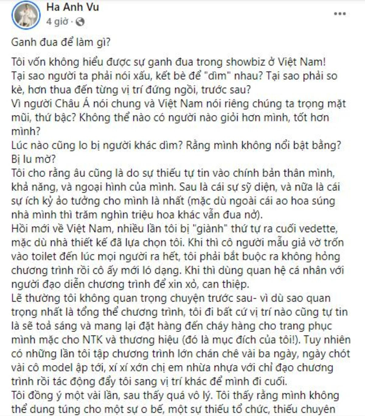 Siêu mẫu Hà Anh tiết lộ góc khuất sàn catwalk: Từng bị giành suất vedette khi mới về Việt Nam Ảnh 5