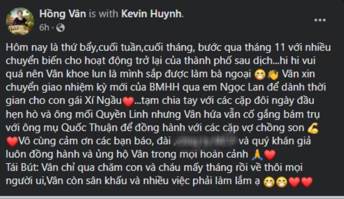 Hậu lời đồn bị 'cấm sóng', NSND Hồng Vân nói rõ lý do rời ghế MC, thông báo tin vui tới khán giả Ảnh 2