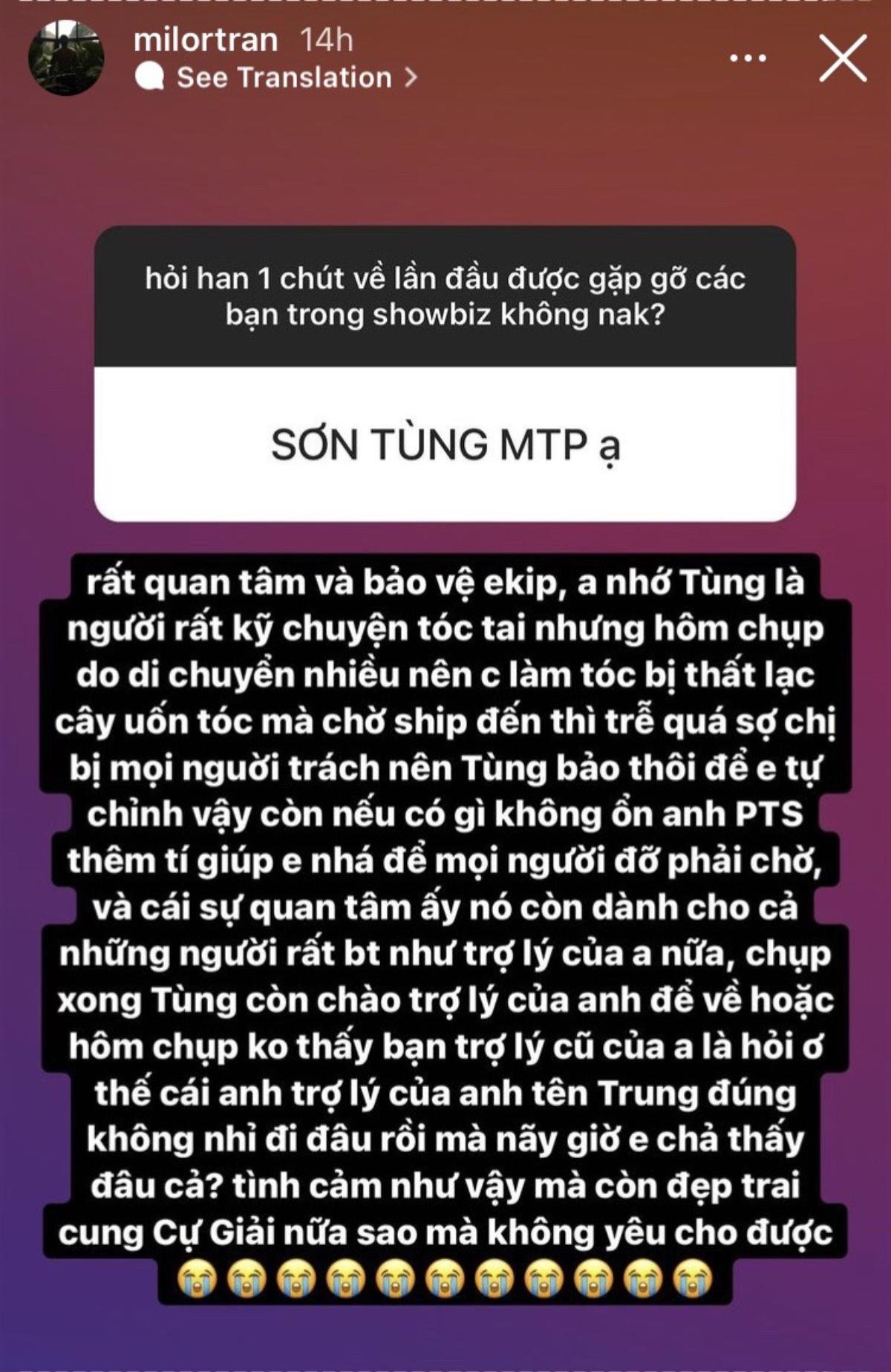 Nhiếp ảnh gia nổi tiếng tiết lộ về thái độ làm việc của Sơn Tùng M-TP và ấn tượng đầu tiên về Bảo Thy Ảnh 1