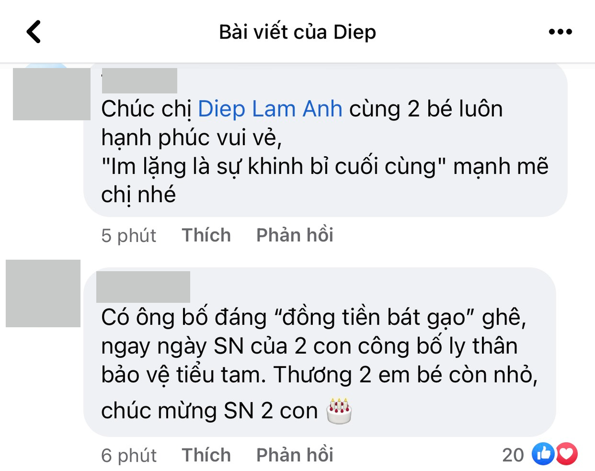 Chồng Diệp Lâm Anh bị phê phán vì công khai chuyện ly thân vào đúng dịp sinh nhật của hai con Ảnh 4