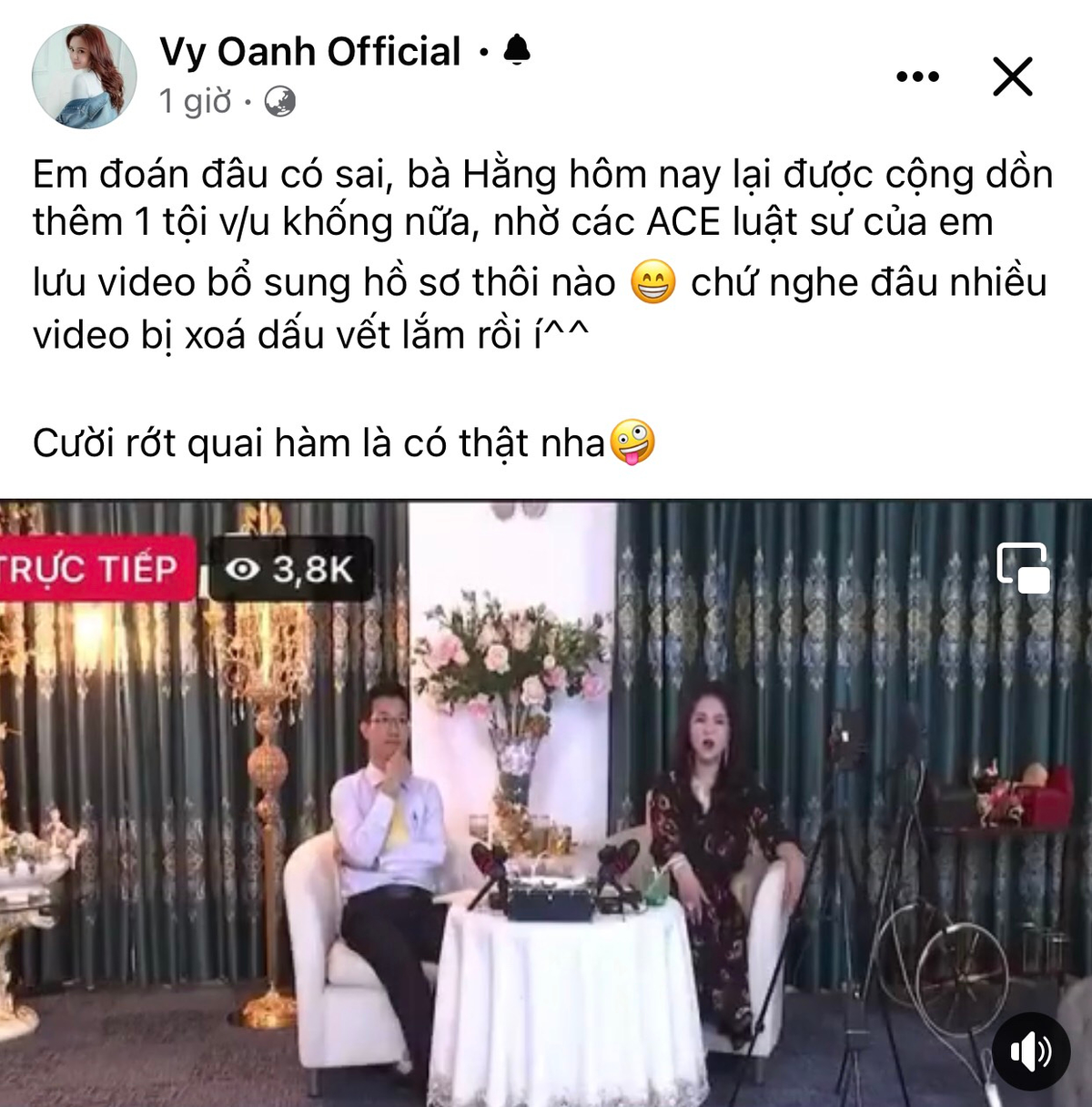 Bị bà Phương Hằng tiếp tục 'réo tên', Vy Oanh phản ứng ra sao? Ảnh 1