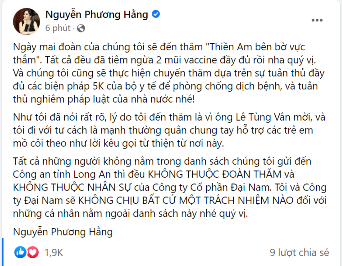 Vụ bà Nguyễn Phương Hằng sắp ghé thăm 'Tịnh thất Bồng Lai': Công an tỉnh Long An nói gì? Ảnh 2