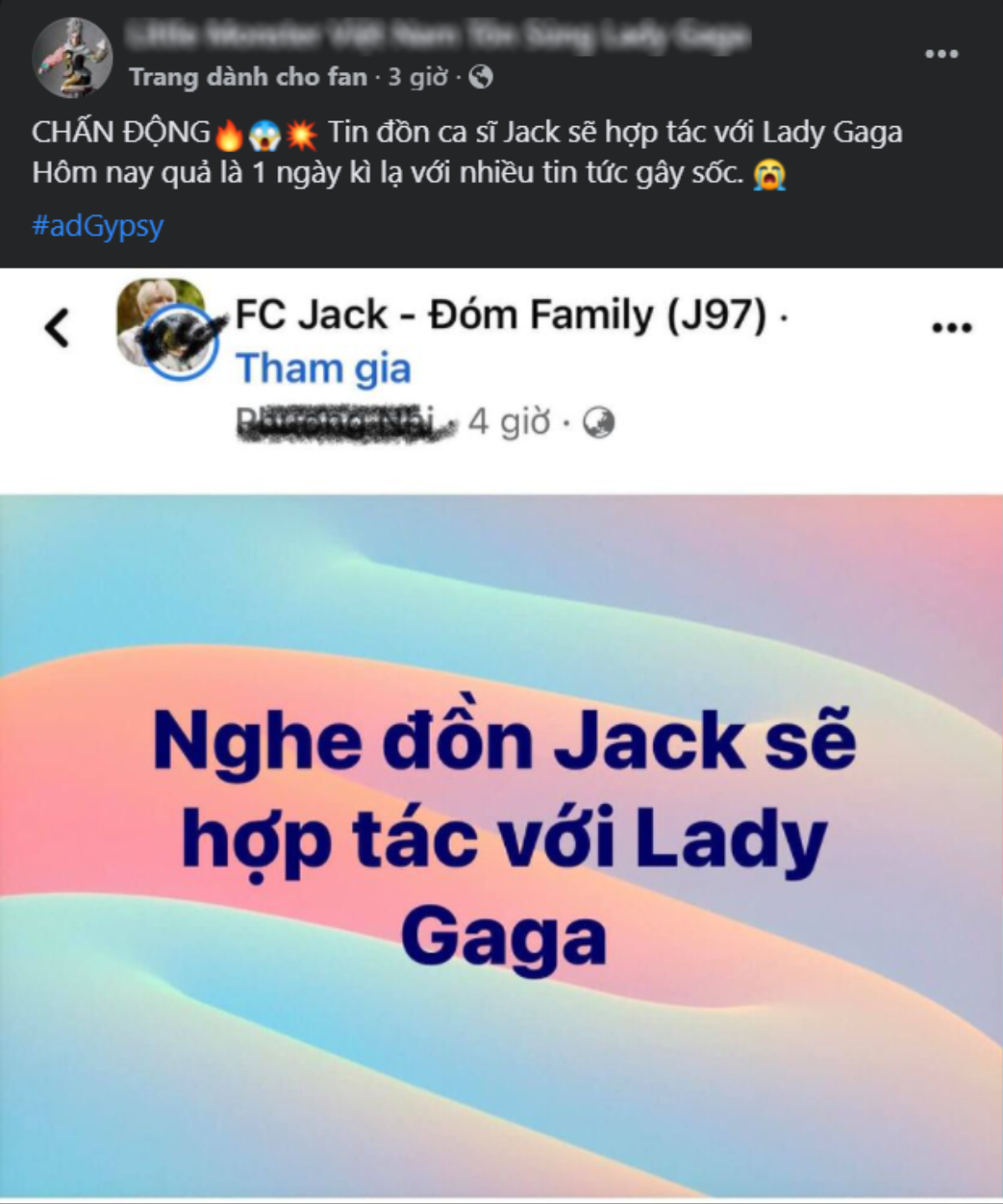 Đom đóm phao tin Jack chuẩn bị kết hợp Lady Gaga, cái kết bị fan 'mẹ quái vật' khịa đến cùng Ảnh 5