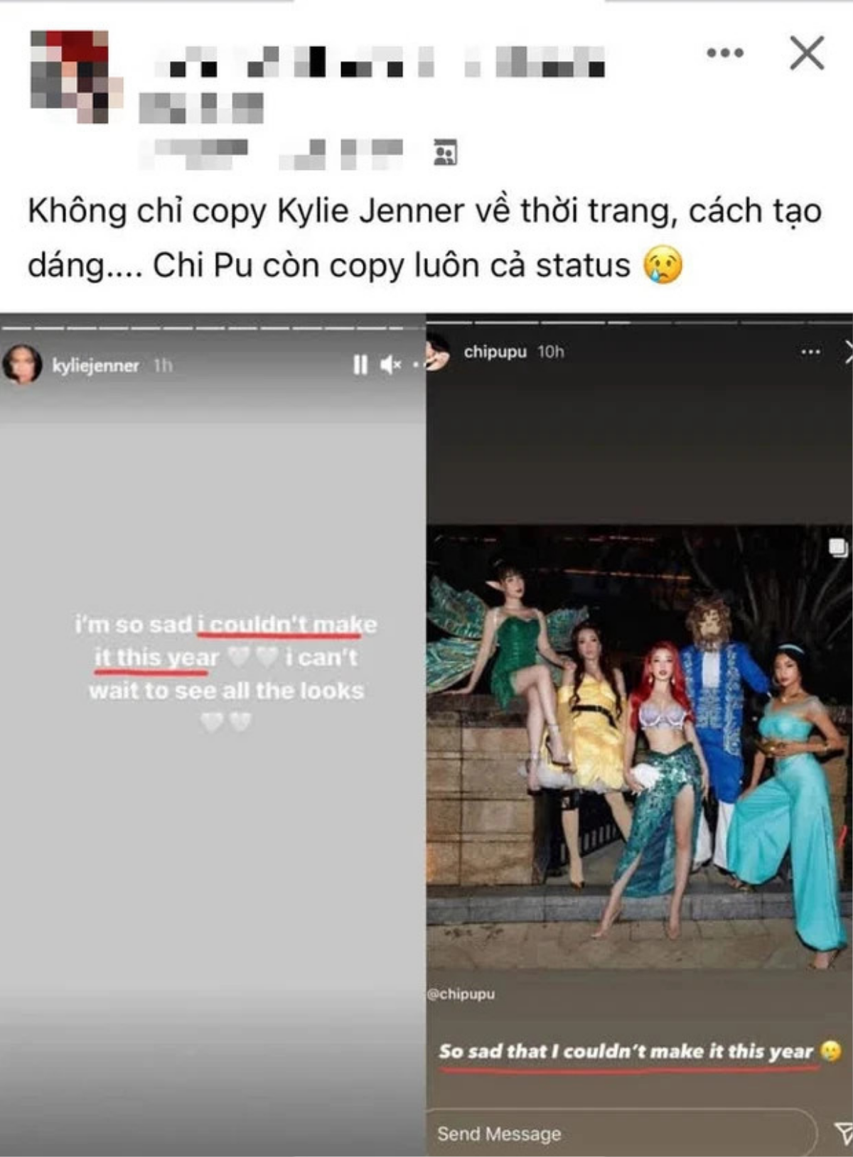 Chi Pu cosplay thành nàng tiên cá, ai ngờ bị 'ném đá' vì 'copy' Kylie Jenner từ ý tưởng đến chi tiết này Ảnh 2