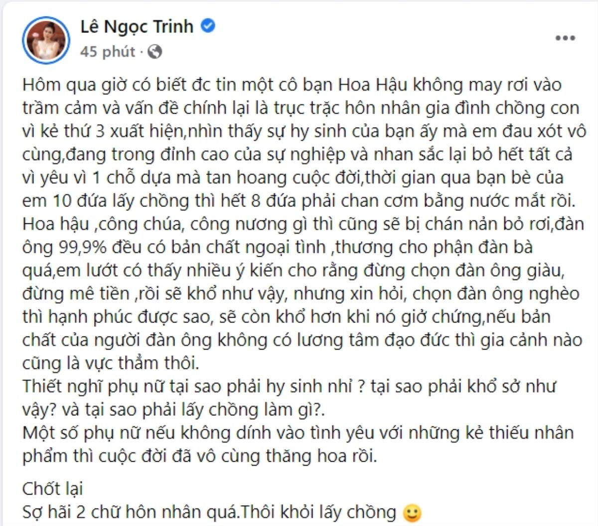 Ngọc Trinh ẩn ý nói về hôn nhân đẫm nước mắt của Đặng Thu Thảo, tuyên bố 1 câu sau biến cố phải cạo đầu Ảnh 2