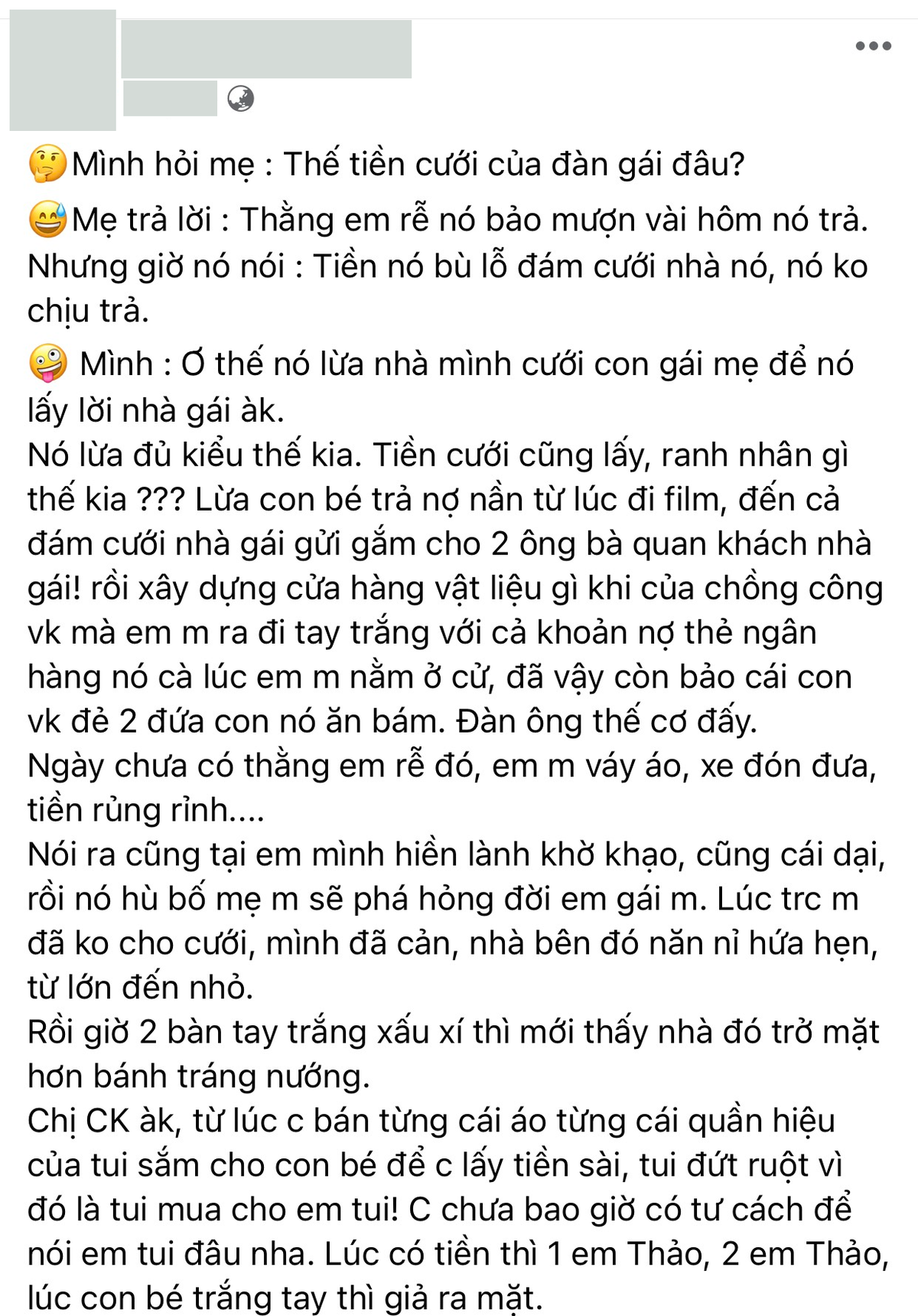 Chị gái Hoa hậu Đặng Thu Thảo nhắn nhủ ai đó: 'Nó lừa đủ kiểu thế kia, trả tiền cho bố mẹ tôi nhé' Ảnh 4