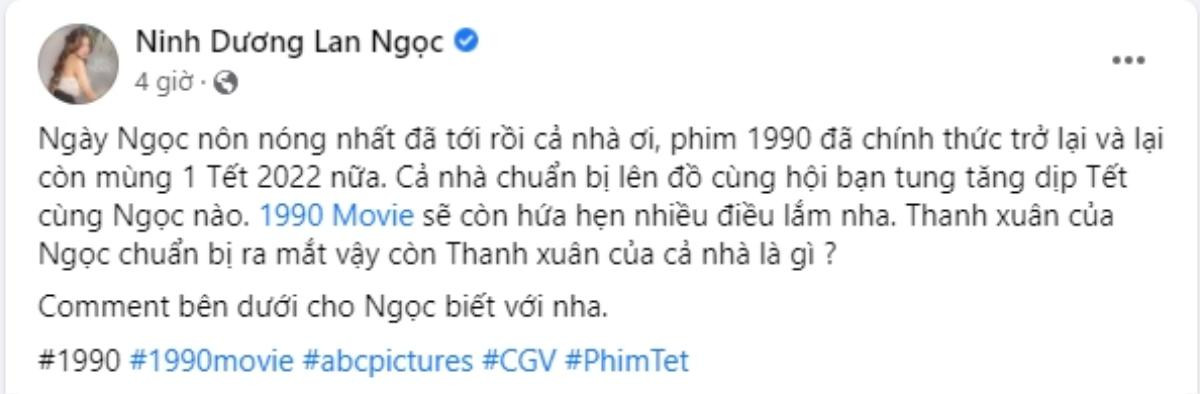 Nhã Phương - Lan Ngọc cùng chia sẻ lịch ra mắt '1990' nhưng bà xã Trường Giang vẫn bị đạo diễn 'ngó lơ'? Ảnh 4