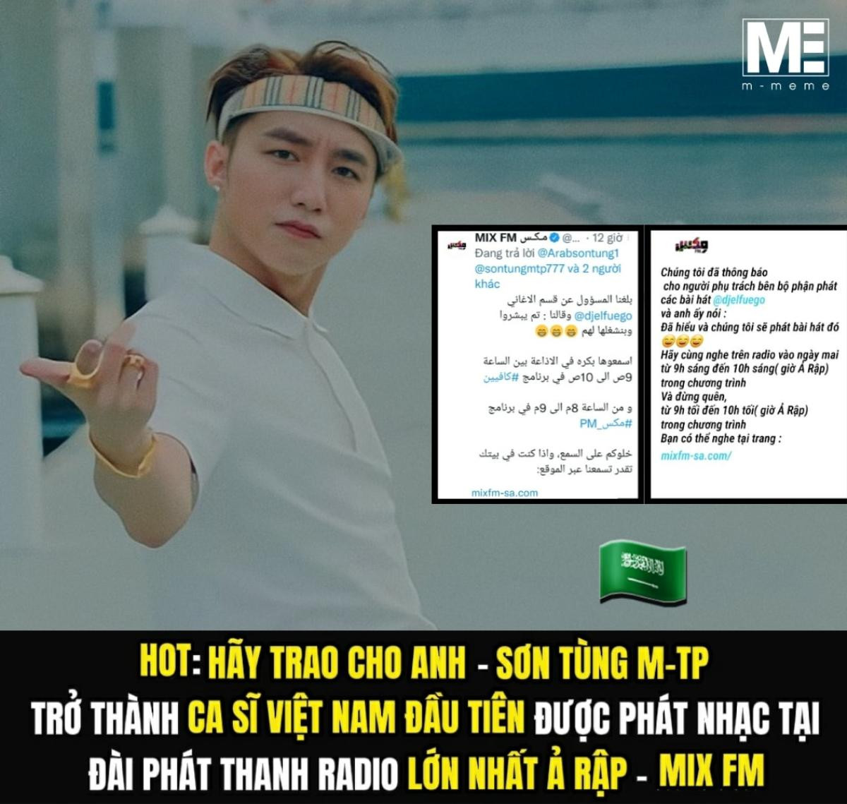 Sau 88rising Bắc Mỹ, Sơn Tùng tiếp tục là ca sĩ Vpop đầu tiên được phát nhạc tại radio lớn nhất Ả Rập Ảnh 3