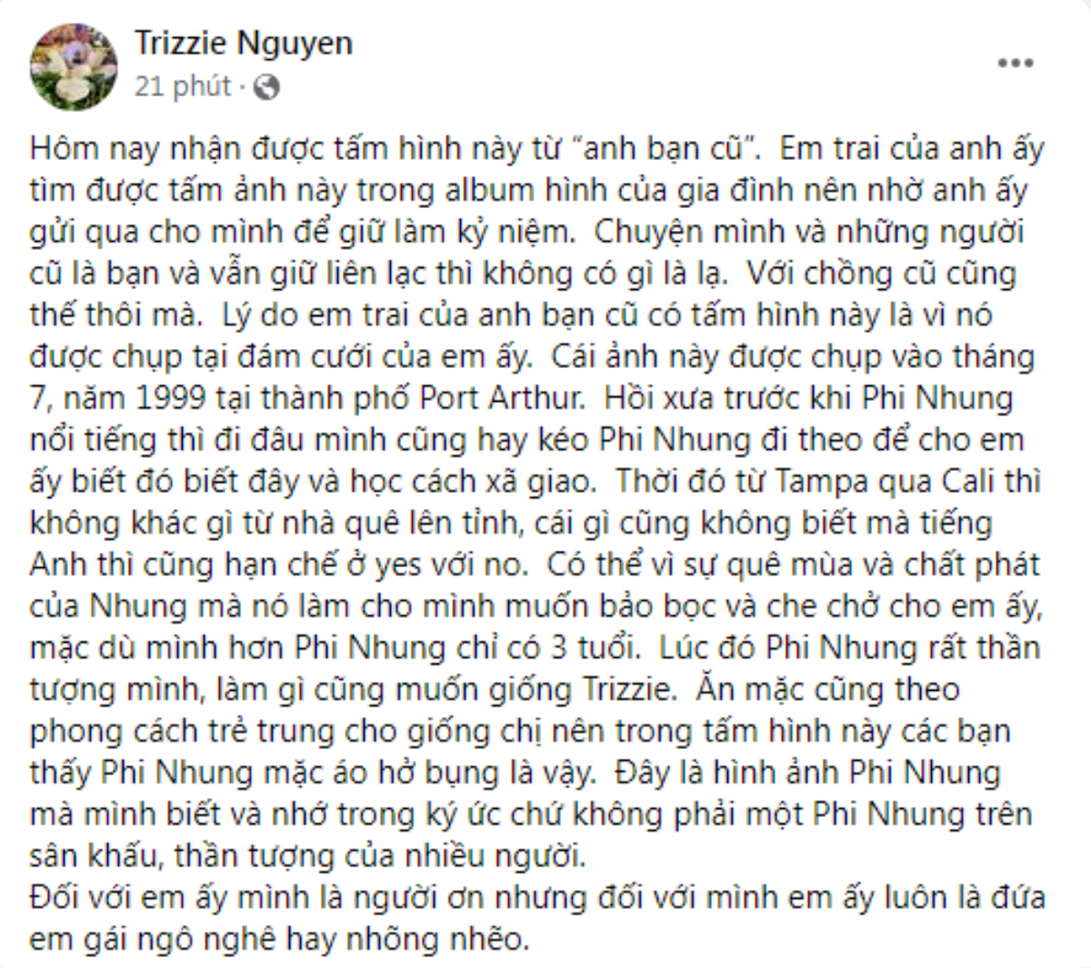 Trizzie Phương Trinh: 'Sự quê mùa và chất phác của Phi Nhung làm cho mình muốn bảo bọc' Ảnh 2