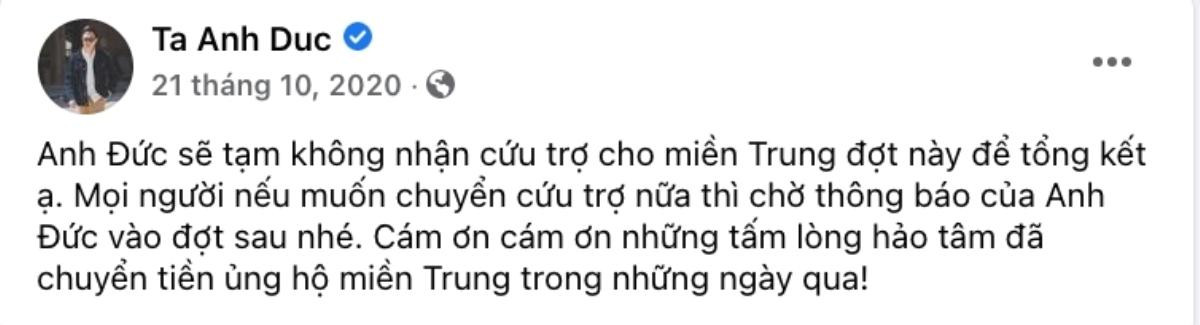 Rộ tin diễn viên hài Anh Đức xóa bài kêu gọi từ thiện, thực hư ra sao? Ảnh 3