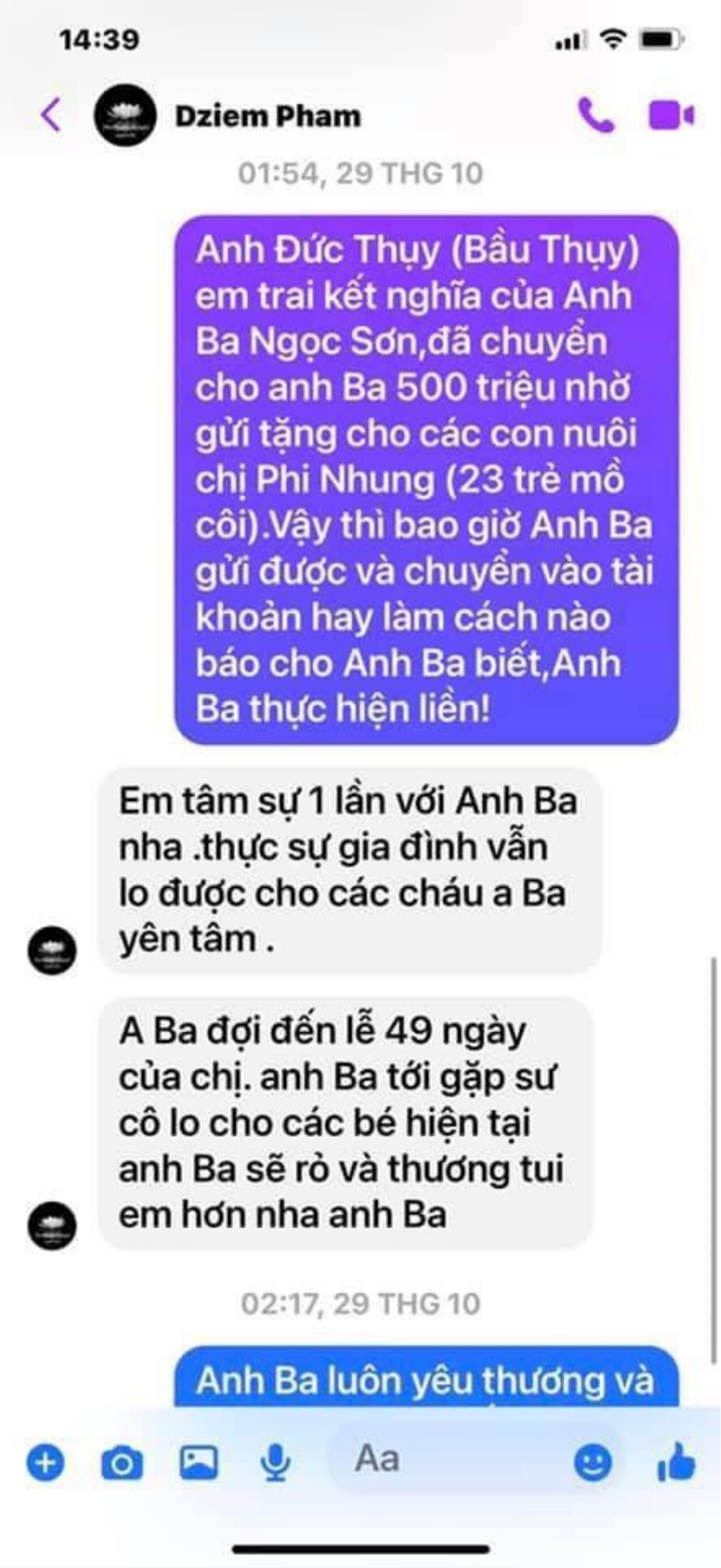 Quản lý Phi Nhung phản hồi về số tiền 500 triệu bầu Thụy trao tặng Ảnh 2