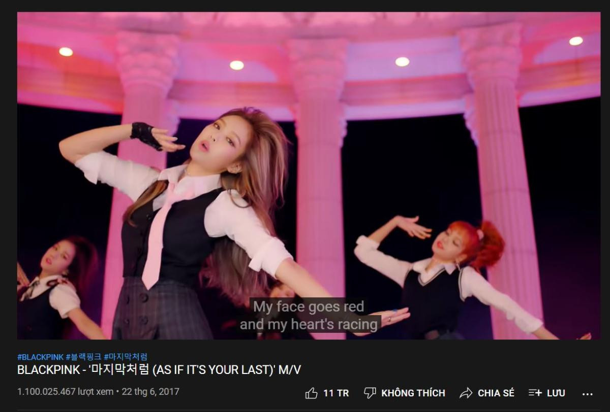 AS IF IT'S YOUR LAST tiếp tục nâng cấp gia tài thành tích lượt view Youtube của BlackPink lên con số mới Ảnh 3