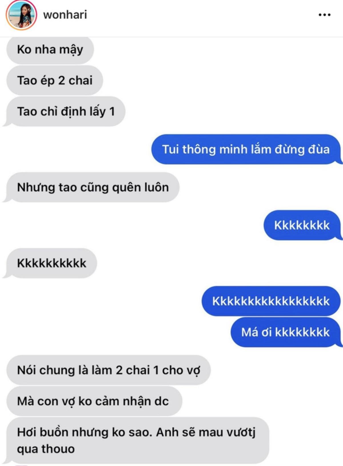 Hari Won tung tin nhắn cực tình với Trấn Thành, cư dân mạng 'choáng' vì cách xưng hô 'tao - mậy' Ảnh 3